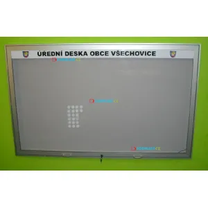 Jednokrídlová vonkajšia vitrína magnetická L60 - 27xA4 / B1000x2000 mm