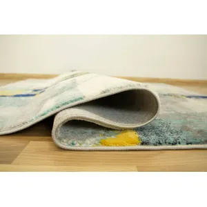 Koberec Victoria 7663A krémový / modrý / žltý