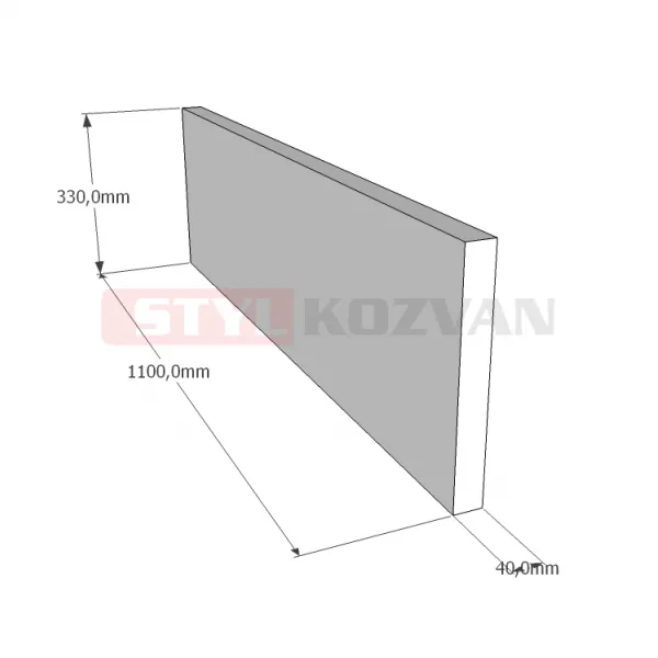 Akumulačná platňa AKV 1100x330x40 mm