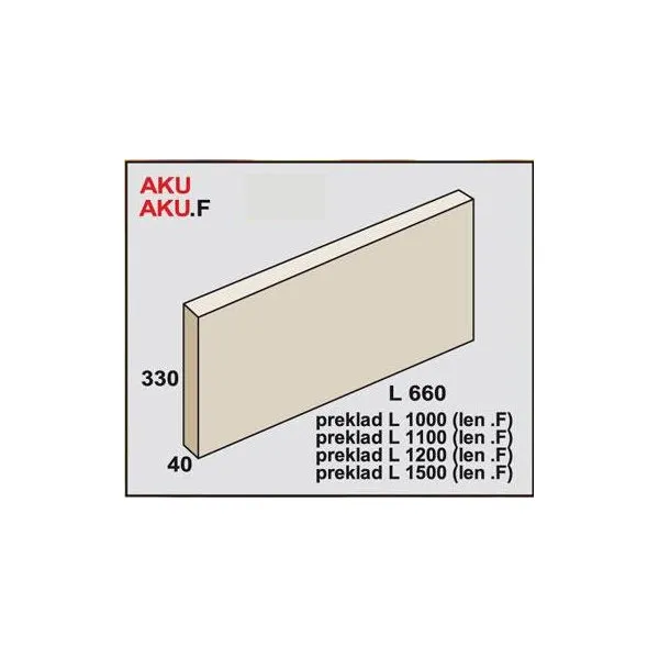 Akumulačná platňa AKV 660x330x40 mm