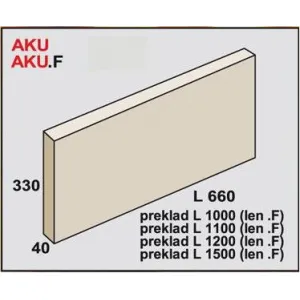 Akumulačná platňa AKV 660x330x40 mm