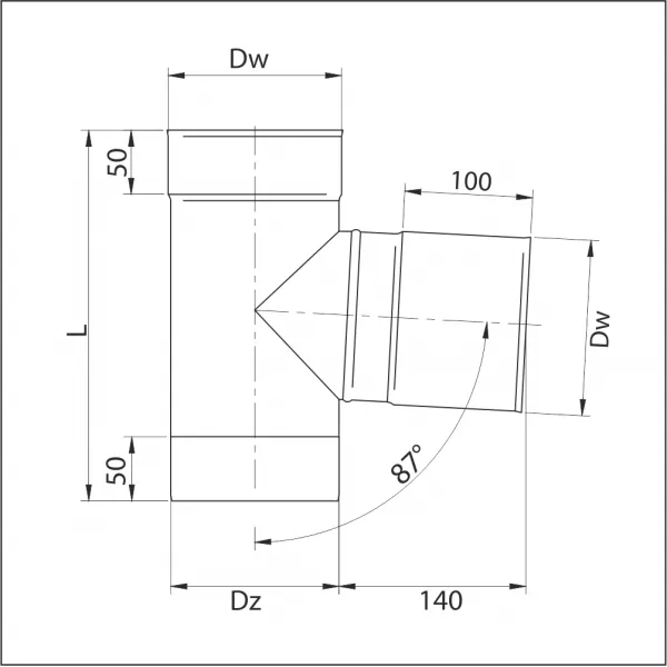 Prodmax | Sopúch ø80 / 87° nerez NJ04/80