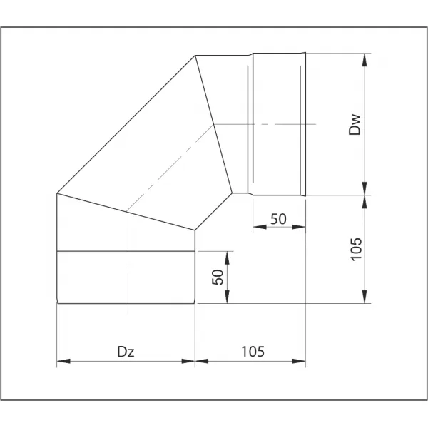 Prodmax | Koleno ø140/90° pevné, nerez NJ20/140