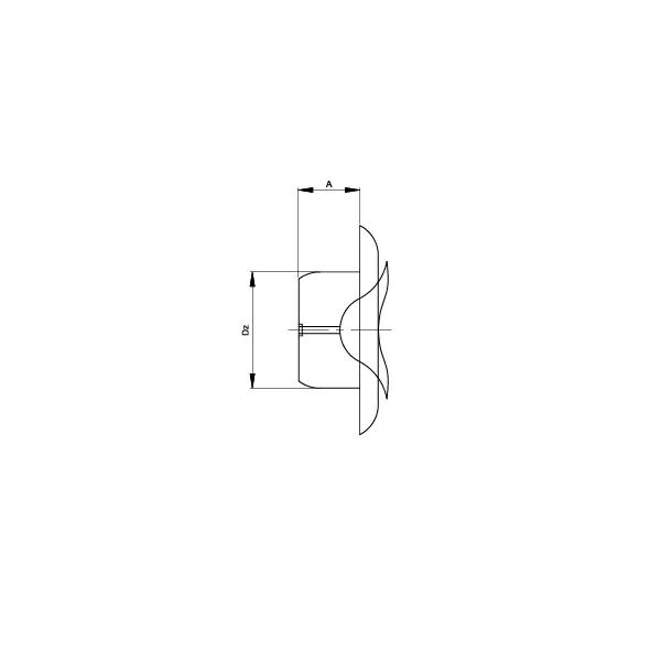 Prodmax | Anemostat nasavací biely ø 125 mm