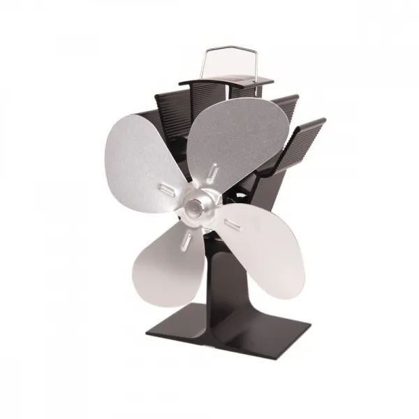 HS Flamingo | Ventilátor krbový štvorlopatkový strieborný
