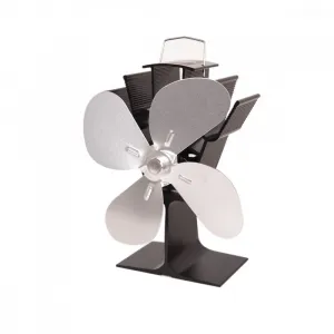 HS Flamingo | Ventilátor krbový štvorlopatkový strieborný