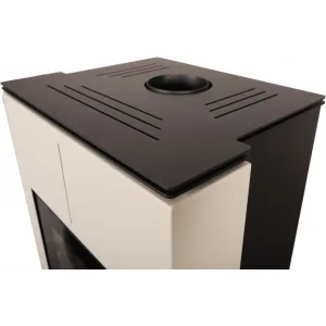 HS Flamingo AQUAFLAM VARIO SAPORO 11/5kW krémová - krbové kachle s teplovodným výmenníkom - HS Flamingo základná regulácia