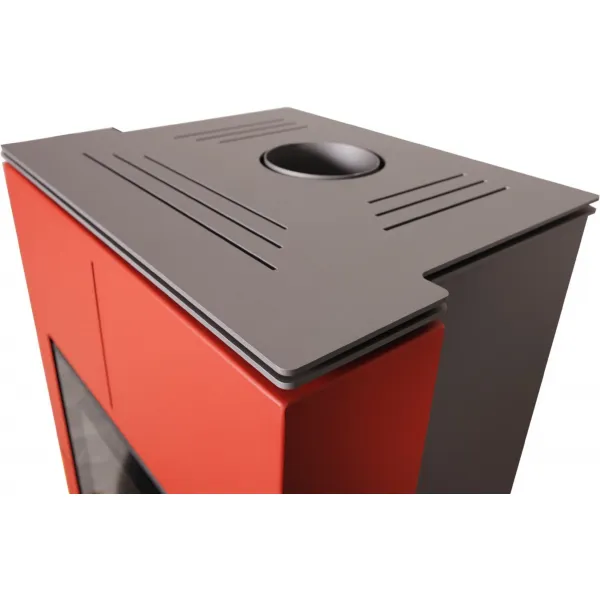 HS Flamingo AQUAFLAM VARIO SAPORO 11/5kW červená - krbové kachle s teplovodným výmenníkom - HS Flamingo základná regulácia
