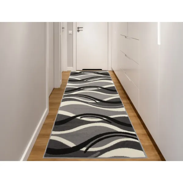 DECOREUM Koberec tmavo sivý T966A CRM Rozmery (v): šírka 70 cm
