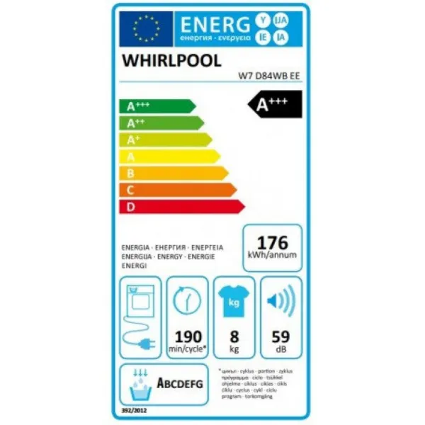 Whirlpool W7 D84WB EE