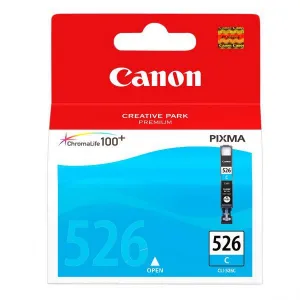 CANON CLI-526 (4541B001), originálna cartridge, azúrová, 9ml, Pre tlačiareň: CANON PIXMA MG5150, CANON PIXMA MG5250, CANON PIXMA MG6150, CANON PIXMA