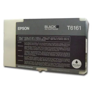 EPSON T6161 (C13T616100), originálna cartridge, čierna, 76ml, Pre tlačiareň: EPSON BUSINESS INKJET B300, EPSON BUSINESS INKJET B500DN, EPSON BUSINESS