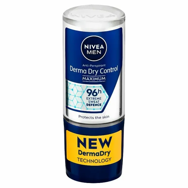 Nivea Men Derma Dry Control guličkový antiperspirant pre mužov 50 ml