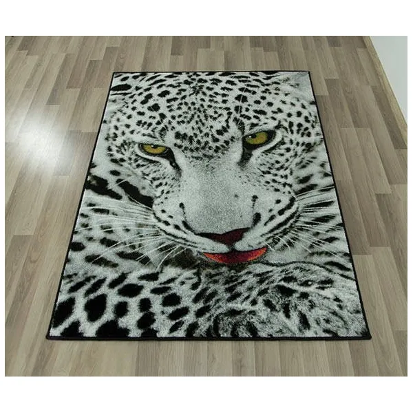 Koberec Rainbow 11122/190 leopard  sivý / čierny