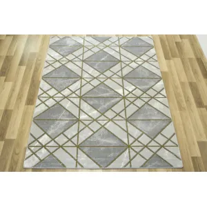 Koberec Diamond K4492G zlatý / sivý