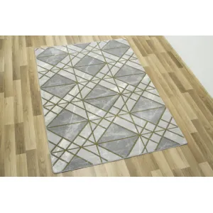 Koberec Diamond K4492G zlatý / sivý