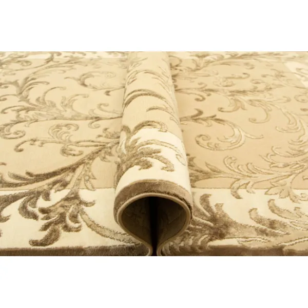 Koberec Galya K4084A Listy hnedý / béžový