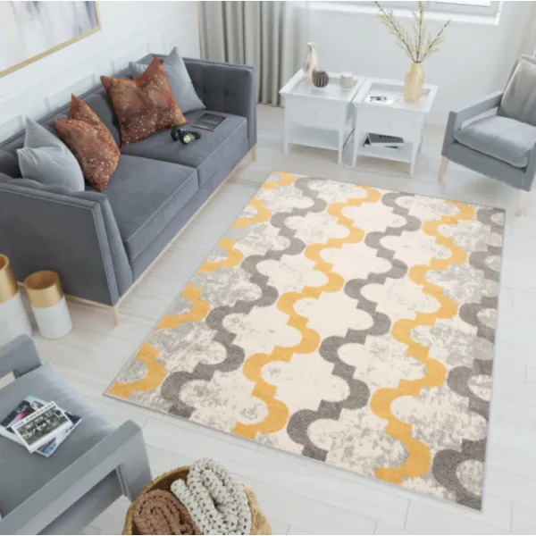 DECOREUM Koberec C941A LAZUR biela Rozmery (v): 180x260
