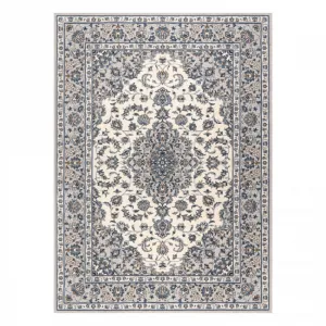 Koberec NAIN Ramka ornament 7335/51935 béžový / granátový