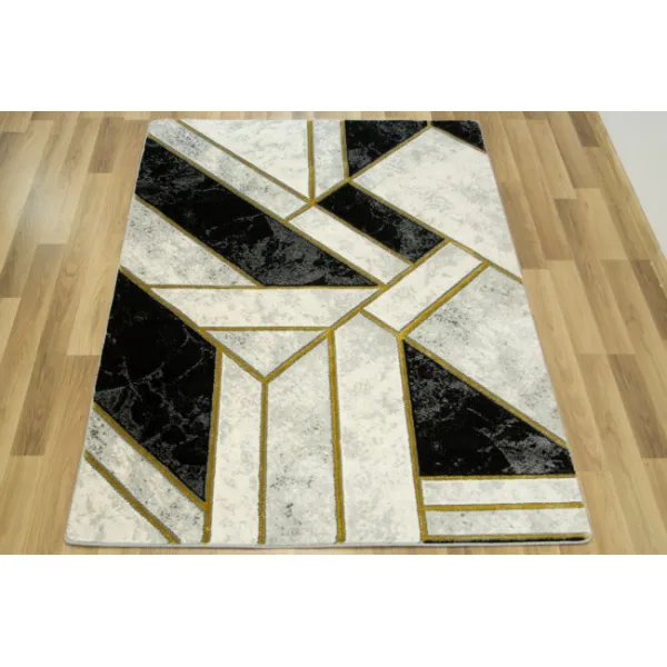 Koberec Diamond K4423G zlatý / sivý
