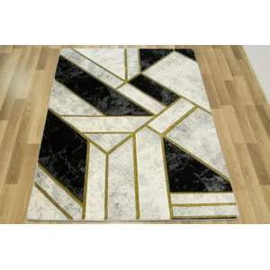 Koberec Diamond K4423G zlatý / sivý