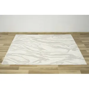 Šnúrkový koberec Stella D414A sivý / strieborný / krémový