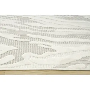 Šnúrkový koberec Stella D414A sivý / strieborný / krémový