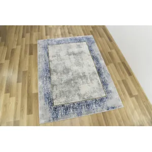Koberec Verano C469A modrý / sivý / krémový / béžový