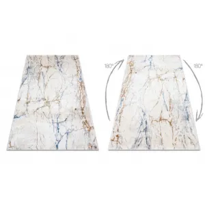 Koberec AKRYL ELITRA 9962, slonia kosť / modrý