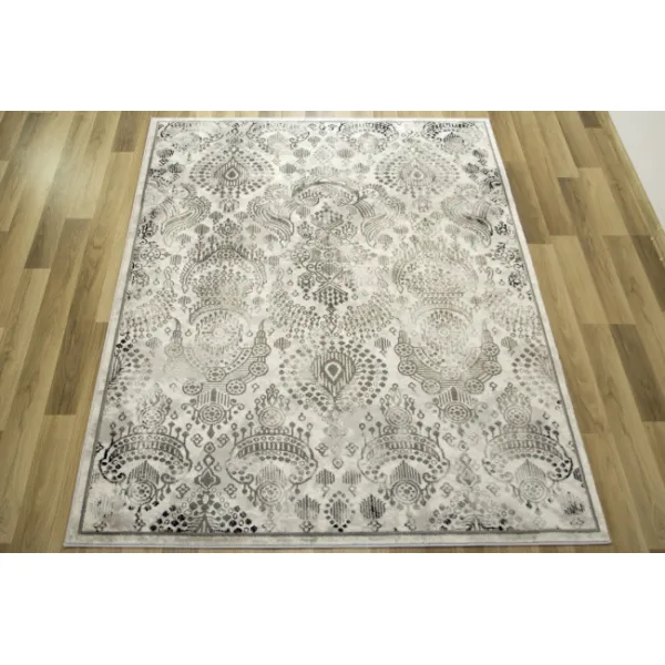 Koberec Versage 2301A Ornament čierny / biely