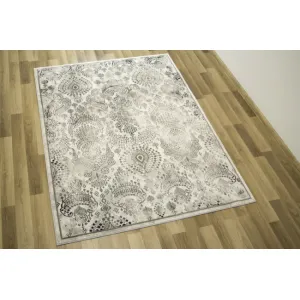 Koberec Versage 2301A Ornament čierny / biely