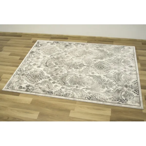 Koberec Versage 2301A Ornament čierny / biely