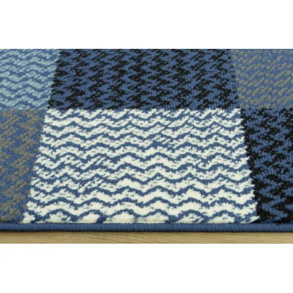 Koberec Luna 503568/94955 Patchwork modrý