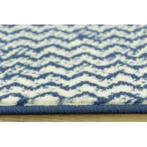 Koberec Luna 503568/94955 Patchwork modrý