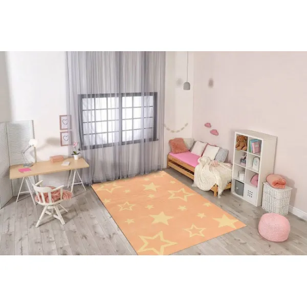 Detský koberec KIDS 533744/85822 Hviezdy rúžový