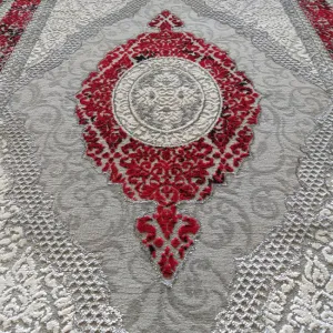 Exkluzívny koberec červenej farby vo vintage štýle 54495-234197