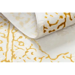 Koberec CORE 6268 Ramka, ornament - slonia kosť / zlatý