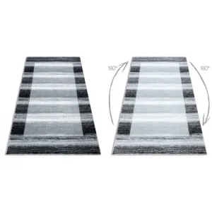 Koberec ARGENT -  W9557 Ramka, vintage, linie sivý