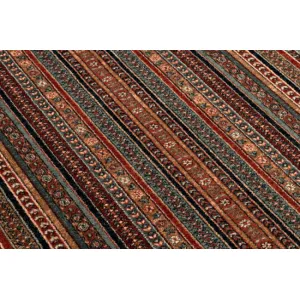 Koberec KASHQAI 4357 300 ramka, orientálny - zelený, bordový