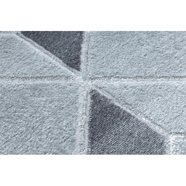 Koberec MEFE B400 Kocka, geometrický 3D štrukturálny - sivý