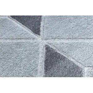 Koberec MEFE B400 Kocka, geometrický 3D štrukturálny - sivý