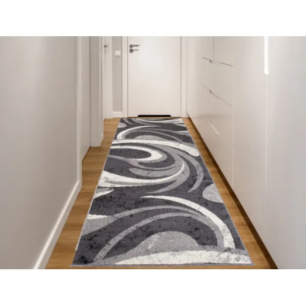 DECOREUM Koberec tmavo sivý 2641A CRM Rozmery (v): šírka 70 cm