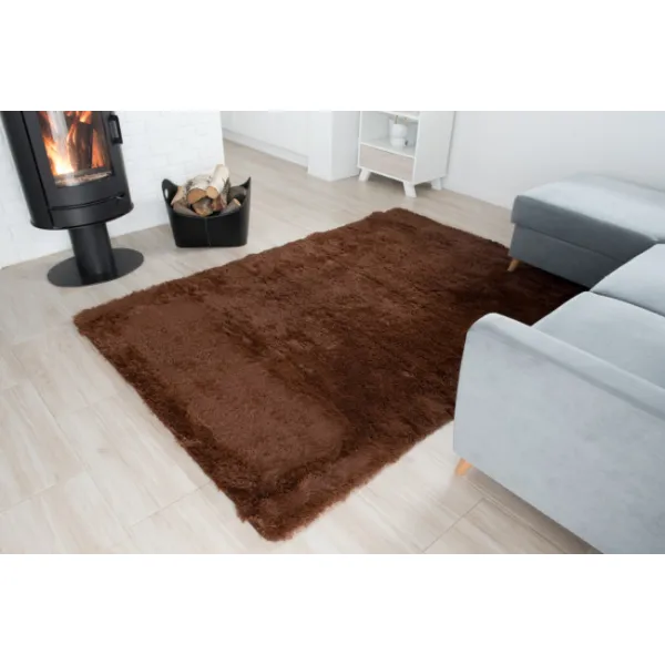 DECOREUM Koberec BROWN SILK hnedá Rozmery (v): 120x170