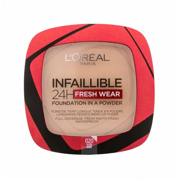 L’Oréal Paris Infaillible Fresh Wear 24h púdrový make-up odtieň 20 Ivory 9 g