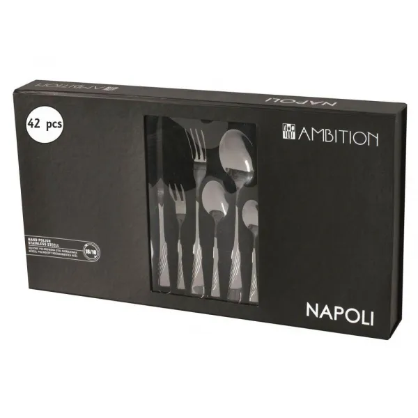 Sada príborov Napoli Gift Box 42-dielna AMBITION