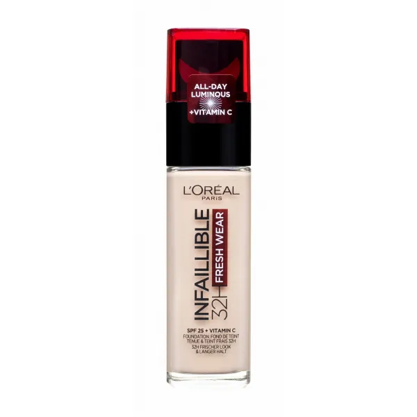 L’Oréal Paris Infaillible 32H Fresh Wear dlhotrvajúci tekutý make-up odtieň 110 Rose Vanilla 30 ml