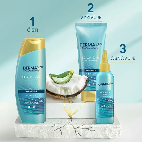 DERMAxPRO by Head & Shoulders Hydratačný Šampón Proti Lupinám Pre Suchú Pokožku Hlavy 270ml