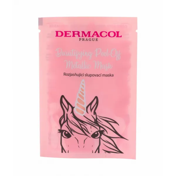 Dermacol Beautifying Peel-Off Metallic Mask zlupovacia maska pre rozjasnenie pleti 15 ml