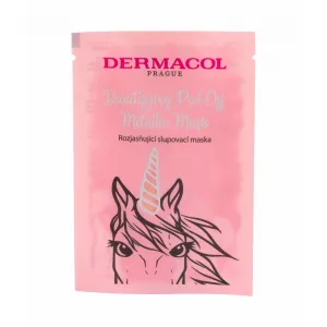 Dermacol Beautifying Peel-Off Metallic Mask zlupovacia maska pre rozjasnenie pleti 15 ml