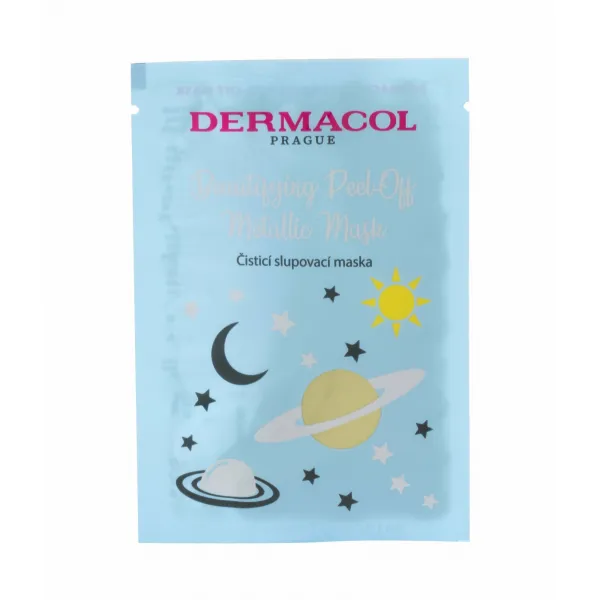 Dermacol Beautifying Peel-Off Metallic Mask zlupovacia maska pre hĺbkové čistenie 15 ml